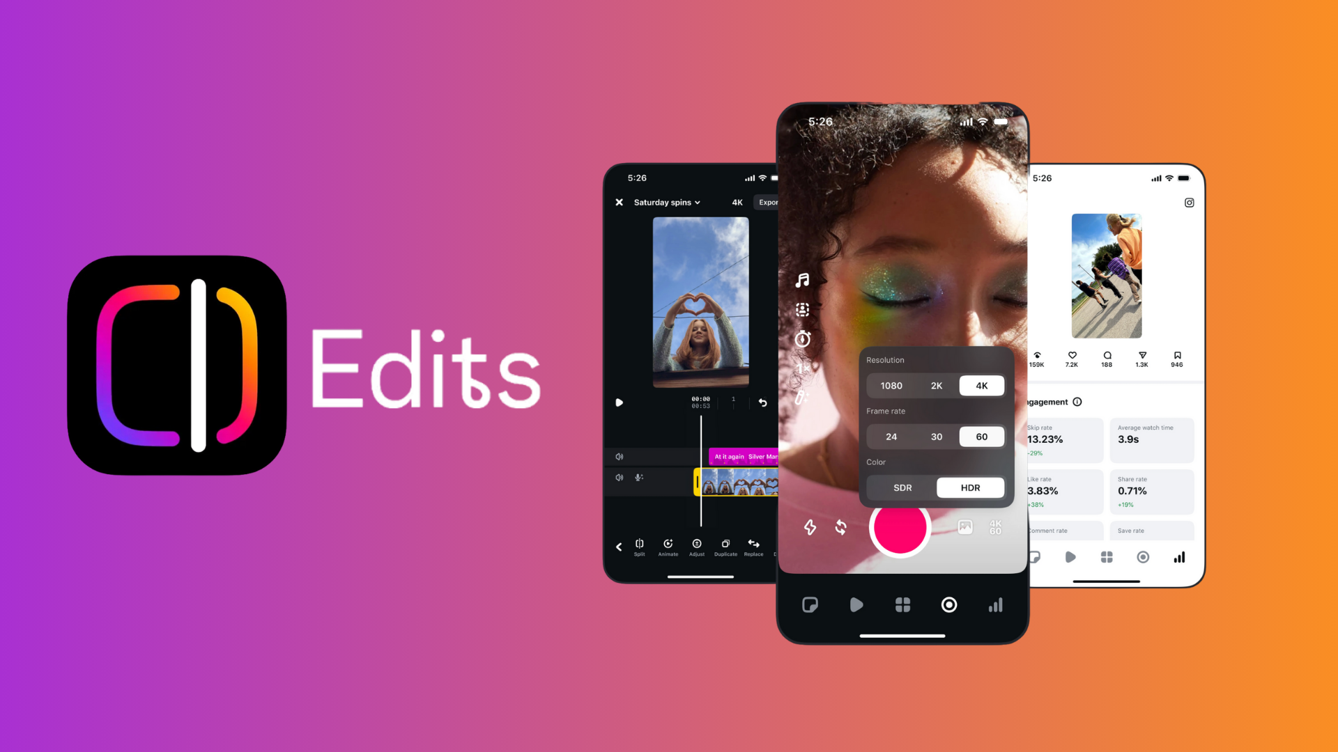 Edits Instagram : l’outil vidéo mobile qui veut détrôner CapCut